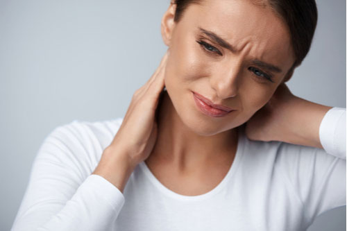 Concept of Fibromyalgia treatment in Greenville SC woman with pain