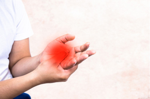 Hand pain concept of Peripheral Neuropathy treatment in Greenville SC